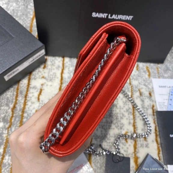 Tony Luxuries YSL MATELASSÉ WALLET CHAIN CASSANDRE 0729